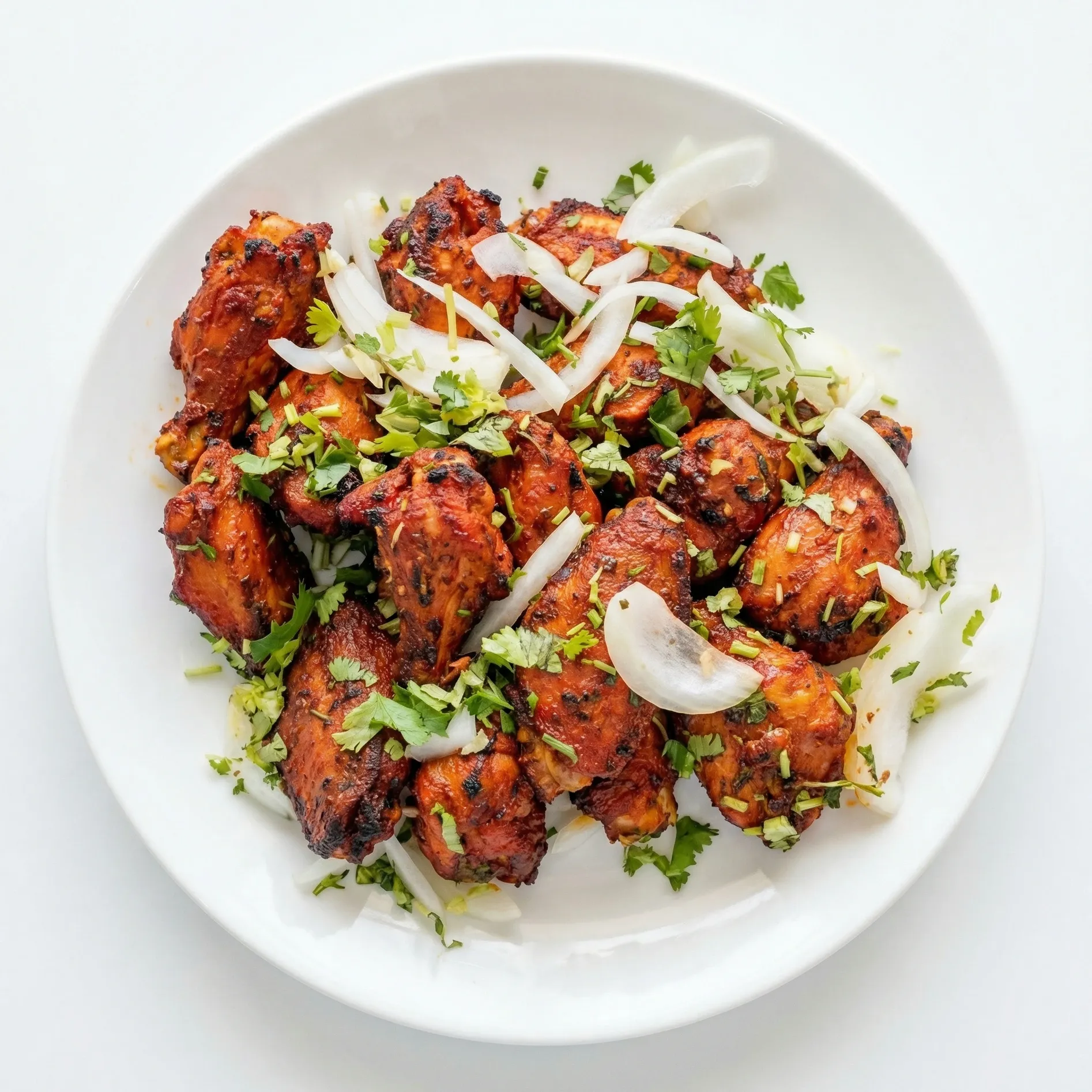 Tandoori Chicken Wings at Delicious Pizza N Wings Winnipeg - marinated in tandoori spices